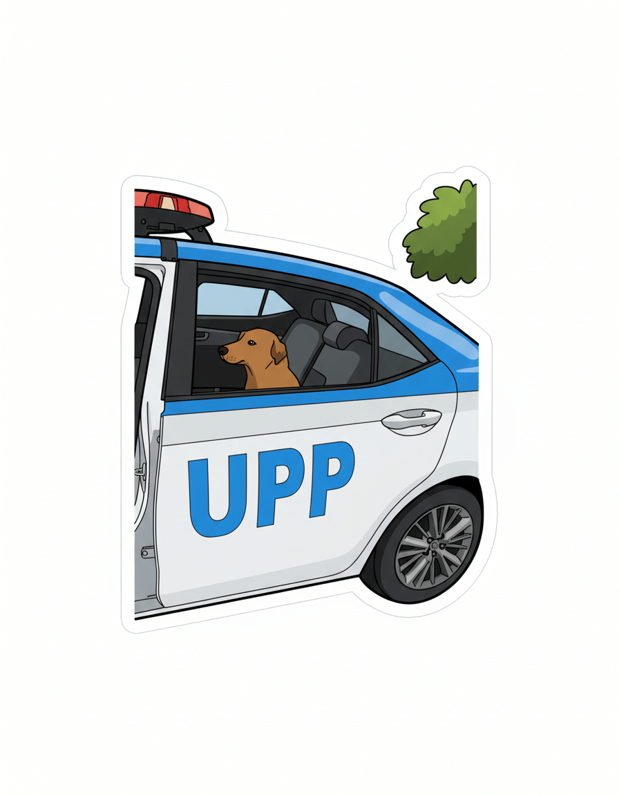 Família usando adesivos personalizados