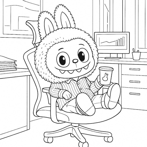 Labubu: desenhos para colorir, sketch art e guia completo do personagem viral