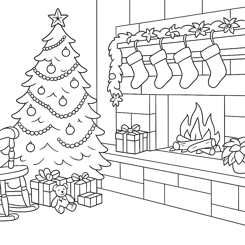 Desenhos de Natal para Colorir: Ideias Criativas e Presentes Personalizados, image size:1024x1024